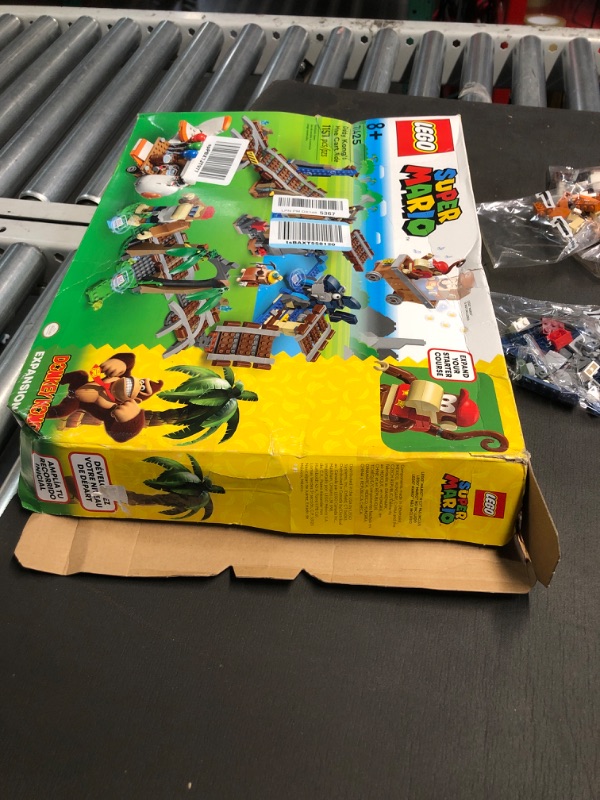 Photo 1 of LEGO Super Mario Diddy Kong's Mine Cart Ride Expansion Set 71425, Collectible Building Toy with Brick Built Funky Kong Figure, Super Mario Gift Set for Kids Ages 8-10 to Combine with a Starter Course