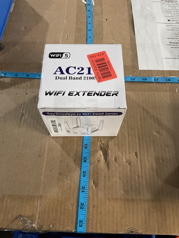 Photo 1 of 2025 AC2100 WiFi Extender - WiFi Extender Signal Booster with Gigabit Ethernet Port, WiFi Booster Dual-Band(5.8G&2.4G) Coverage to 12888 sp.ft, Faster Speed, Compatible with Multiple Devices