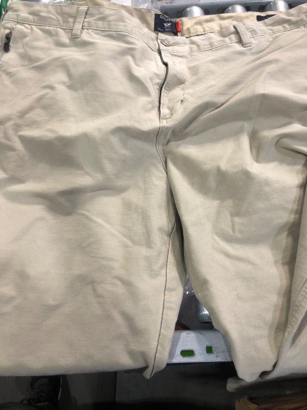 Photo 1 of (used)(damaged)(see images) Dockers Men's Comfort Straight Fit Smart 360 Knit Pants (Regular and Big & Tall), True Chino (Waterless), 44W x 29L