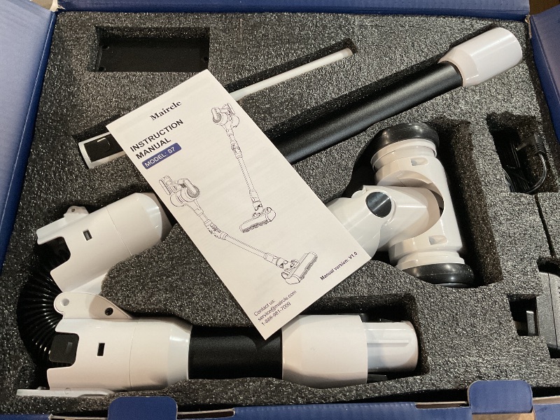 Photo 1 of (PARTS) (Maircle Cordless Vacuum Cleaner, Stick Vacuum Cleaner with Brushless Motor Powerful Suction 55min Runtime for Carpet Pet Hair
