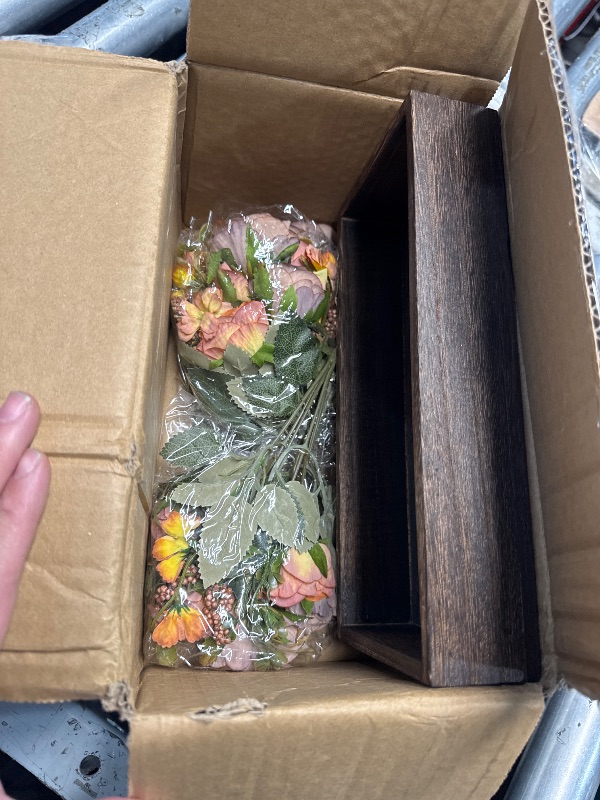Photo 1 of ***NONREFUNDABLE**FOR PARTS ONLY****No mason jars ***
DUOER 3 Pcs Mason Jar Centerpiece Table Decorations for Dining Table Decor Farmhouse Coffee Table Decor with Wood Tray and Led Light Table Centerpieces for Dining room Kitchen Living Bathroom,Orange