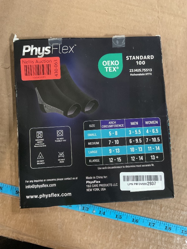 Photo 1 of PhysFlex Compression Socks for Plantar Fasciitis, Achilles Tendonitis Relief - (3 Pairs) Ankle Compression Sleeve for Heel Spurs, Foot Swelling & Fatigue - Arch Support Brace for Everyday Use