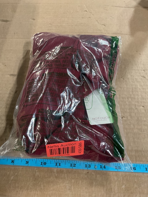 Photo 1 of HOTOUCH Button Down Waffle Shirts for Women Knit Oversized Jacket Shacket Long Sleeve Trendy Tops with Pocket Wine Red M