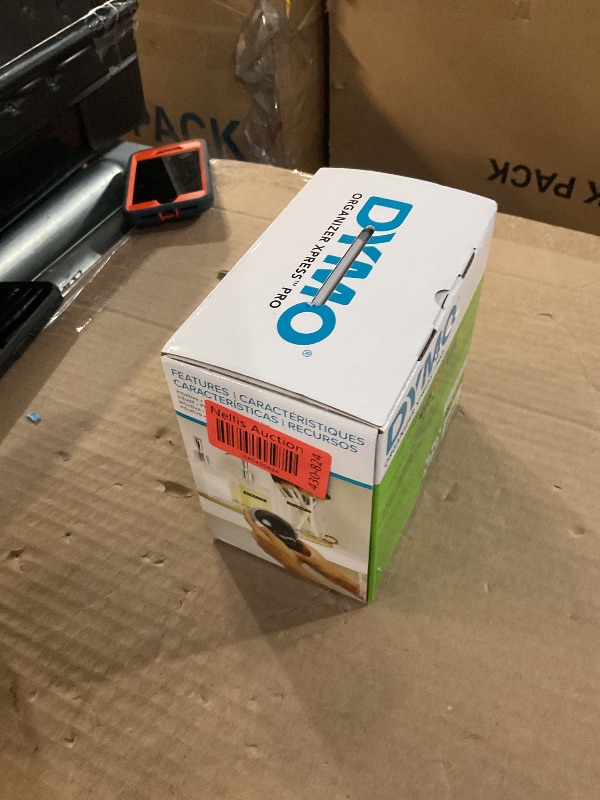 Photo 1 of ***(NO RETURNS OR REFUNDS/ FOR PARTS ONLY/ NO RETUNRS OR REFUNDS)***
DYMO Embossing Label Maker with 3 DYMO Label Tapes, Organizer Xpress Pro Label Maker Starter Kit, Ergonomic Design, For Home, DIY & Crafting