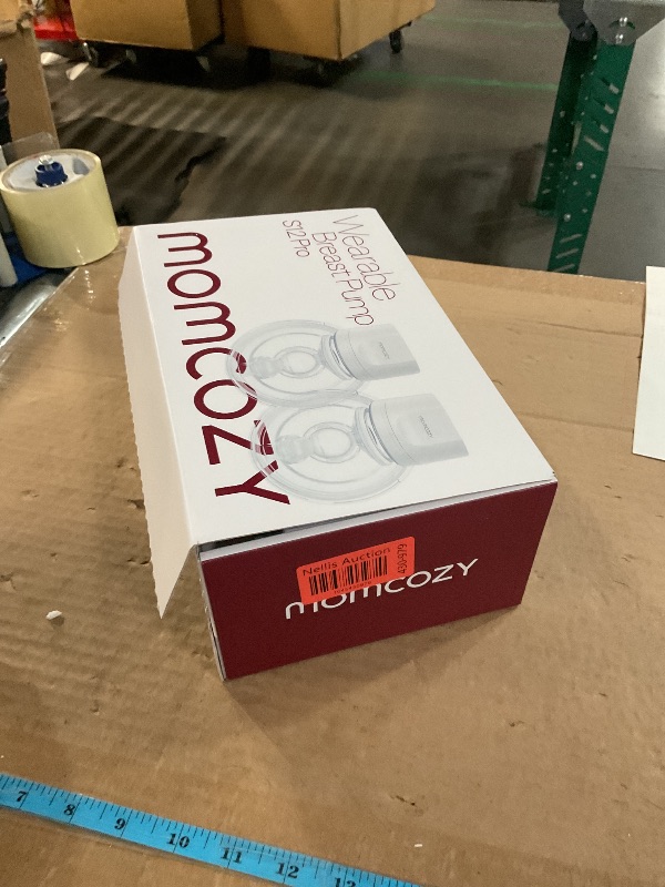 Photo 1 of (POWER TESTED) (USED/FAIR) Momcozy Wearable Electric Breast Pump – Portable, Wireless, Adjustable Suction, Soft DoubleFit Flanges, Smart Display (24mm, 2-Pack, Light White)