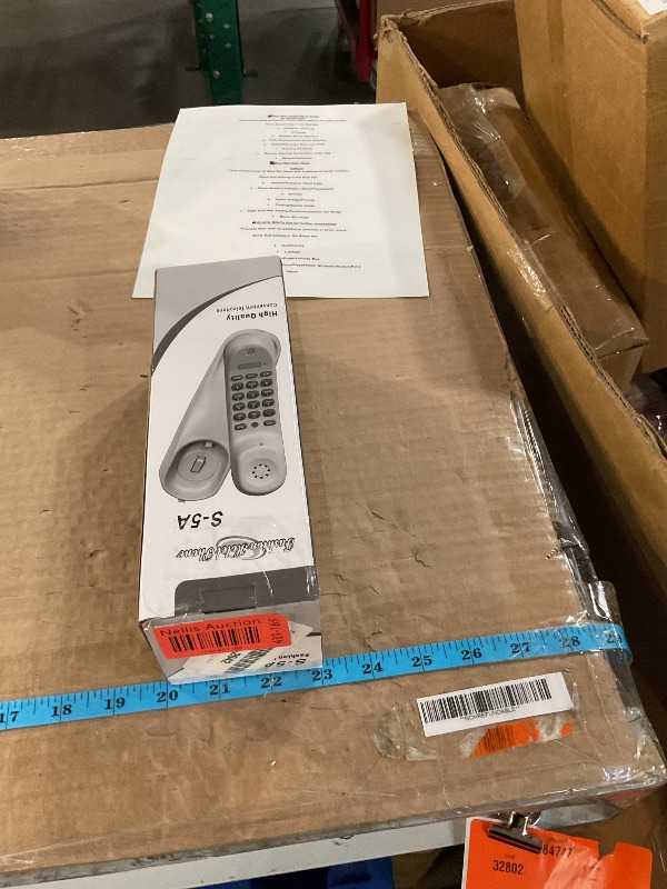 Photo 1 of Corded Phone for Home, Durable landline Phone with Large Buttons for Seniors, Versatile Mini Phone for The Home, Office, and More(White)