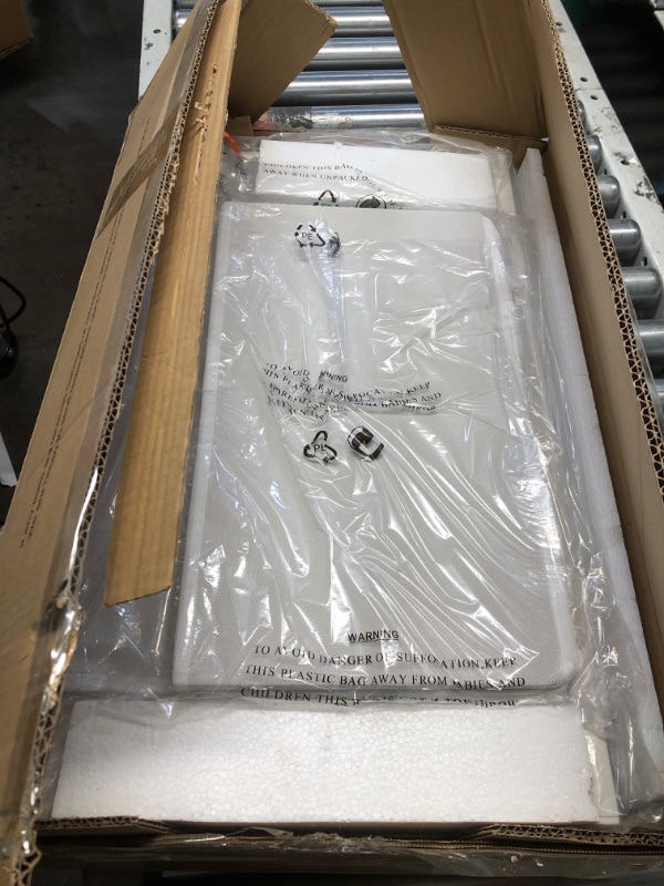 Photo 1 of ***USED - PREVIOUSLY OPENED - LIKELY MISSING PARTS - UNABLE TO VERIFY FUNCTIONALITY***
BOLUO White Nightstands Set of 2 Nightstand and Dresser Sets Night Stand Dresser for Bedroom End Table with Fabric Drawers Organizer Modern