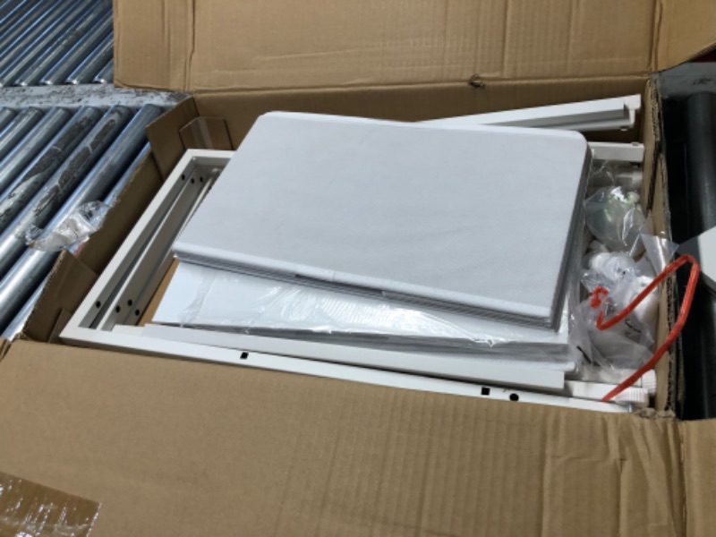 Photo 1 of ***USED - PREVIOUSLY OPENED - LIKELY MISSING PARTS - UNABLE TO VERIFY FUNCTIONALITY***
BOLUO White Nightstands Set of 2 Nightstand and Dresser Sets Night Stand Dresser for Bedroom End Table with Fabric Drawers Organizer Modern
