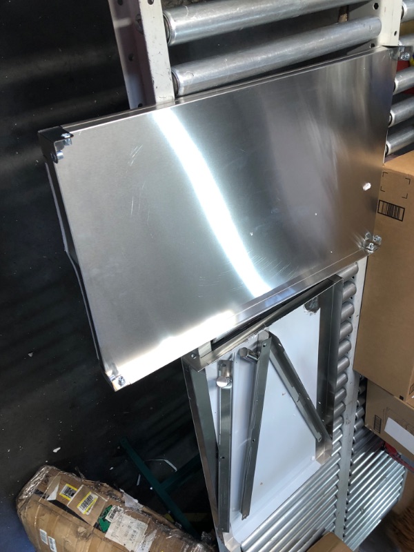 Photo 1 of ***MAJOR DAMAGE - DENTED - LIKELY MISSING PARTS - SEE PICTURES***
Treshin 3 Tier Stainless Steel Utility Cart Commercial Heavy Duty Rolling Cart Food Storage Service Trolley with Handle and Wheels for Kitchen Restaurant Hospital Lab and Hotel 19" W x 31" 