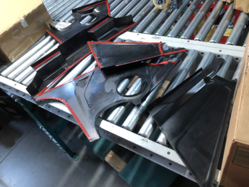 Photo 1 of ***DAMAGED - ADHESIVE RIPPED OFF - SEE PICTURES***
BILLFARO Engine Compartment Surround Overlay,Carbon Fiber Pattern Engine Bay Panel Cover Trim Side Panel Center Strut Cover for Corvette C8 Stingray 2020+ for C8 Z06/E-Ray 2023+