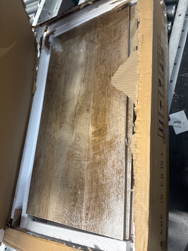 Photo 1 of YITAHOME Coffee Table Farmhouse Coffee Table with Storage Rustic Wood Cocktail Table, Square Coffee Tables for Living Meeting Room with Half Open Storage Compartment, Grey Wash