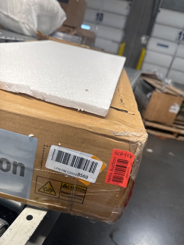 Photo 1 of YITAHOME Coffee Table Farmhouse Coffee Table with Storage Rustic Wood Cocktail Table, Square Coffee Tables for Living Meeting Room with Half Open Storage Compartment, Grey Wash