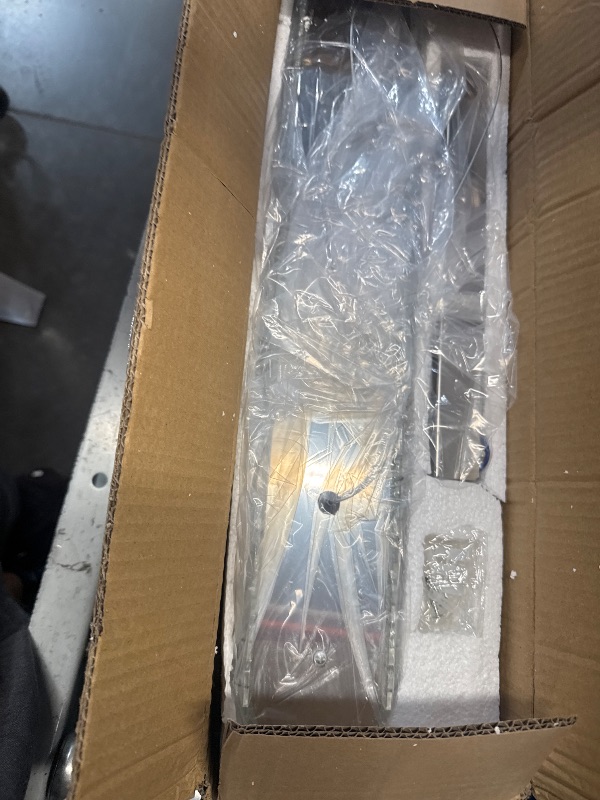 Photo 1 of (used)Zenouidle Dimmable Crystal Chandelier Modern LED Pendant Light Fixture Dining Room Light with Remote Control,Height Adjustable 