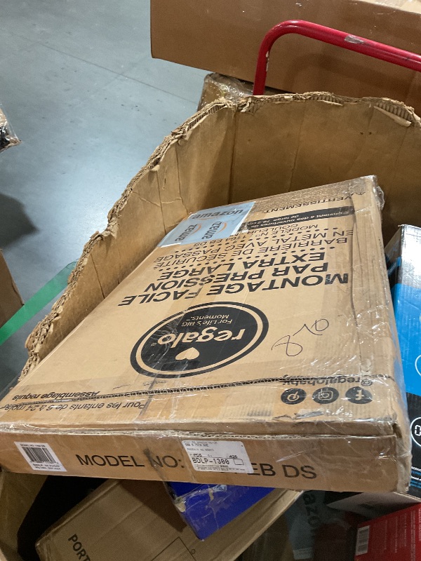 Photo 1 of Regalo Easy Step 49-Inch Extra Wide Baby Gate, Includes 4-Inch and 12-Inch Extension Kit, 4 Pack of Pressure Mount Kit and 4 Pack of Wall Mount Kit, Black