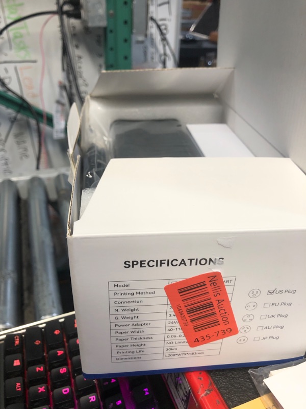 Photo 1 of ZRHI Thermal-Label-Printer-Shipping Label Printer for Small Business 4x6 Bluetooth Thermal Printer 300mm/s Compatible Windows,Mac,iOS, Android,Desktop Printer Labels Maker Used for Amazon,Shopify