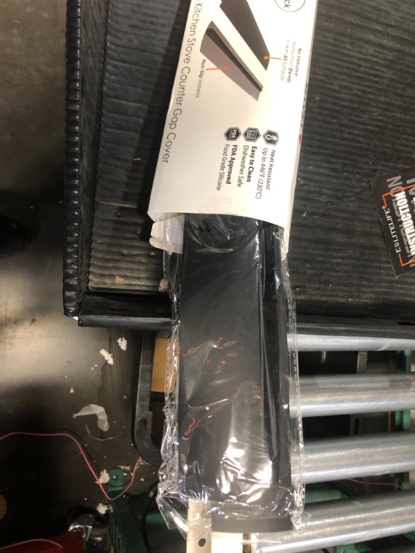 Photo 1 of ***(USED)***
SEVCHY Silicone Stove Gap Covers (2 pack), Oven Gap Filler, Heat Resistant Stove Gap Filler, Seal Gap between Stovetop and Counter, Easy Clean (25 inch, Black)