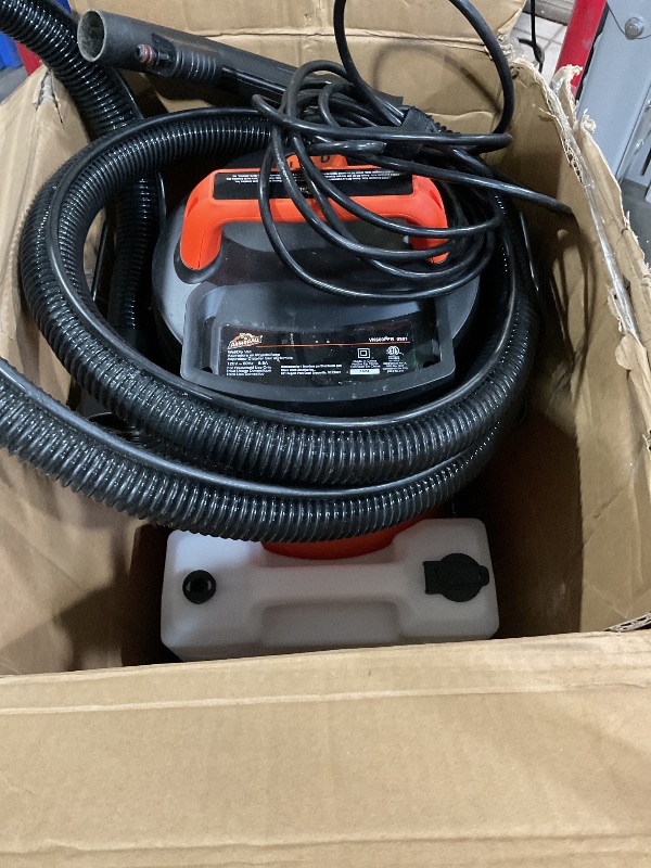 Photo 1 of (Used)(see images)Armor All 6-Gallon* 5.5 Peak HP† 3-in-1 Wet/Dry/Upholstery Shampoo Vacuum Cleaner – VK609PFR 0901