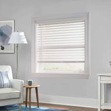Photo 1 of ***USED - PREVIOUSLY OPENED - INCOMPLETE - MISSING PARTS***
White Cordless Faux Wood Blinds for Windows with 2 in. Slats - 59 in. W x 48 in. L (Actual Size 58.5 in. W x 48 in. L)
