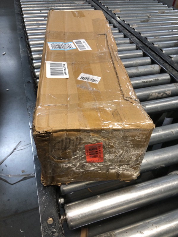 Photo 1 of (sold for parts only)(item used)((damaged) Folding Camping Table, Outdoor Roll-up Table Height Adjustable & Portable Metal Camp Grill Table for Picnic