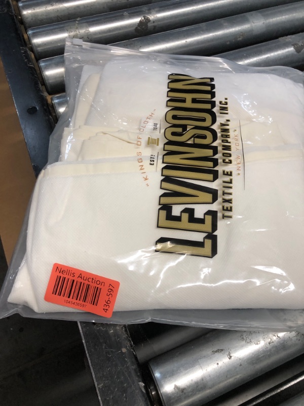 Photo 1 of (TWIN) Levinsohn Luxury Hotel Tailored Bed Skirt - Baratta Stitched Hem White