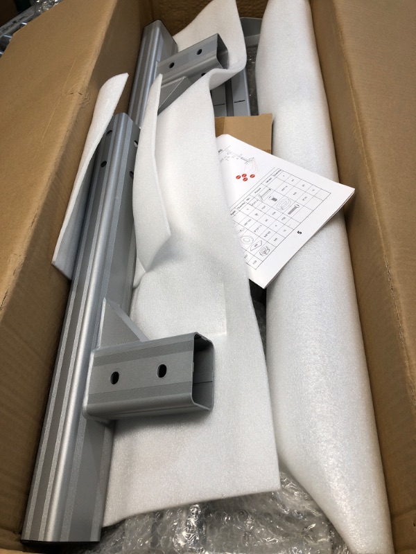 Photo 1 of (see all images) Universal Trailer Ladder Rack,800LB Capacity Painted Frosted Surface Aluminum, with 2 Straps for Open and Enclosed Trailers,Fits 5.7'-8.1' Width Trailer(USPTO Patent NO.: USD1011870S)