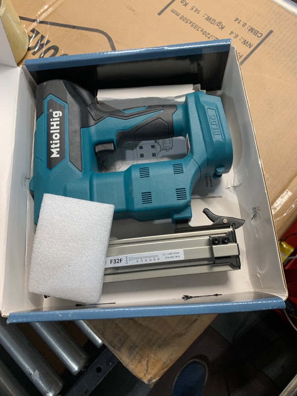 Photo 1 of Cordless Brad Nailer for Makita 18V Lithium-Ion Battery, Powered Electric Nail Gun for Wood 18GA, Brushless Motor, 2 Mode, 18 Gauge 5/8 to 1-1/4 Inch, Lightweight and Ergonomic, Tool Only
