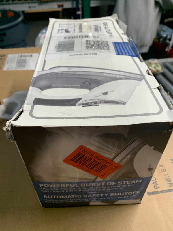 Photo 1 of (used)(see images) BEAUTURAL 1800-Watt Steam Iron with Digital LCD Screen, Double-Layer 
