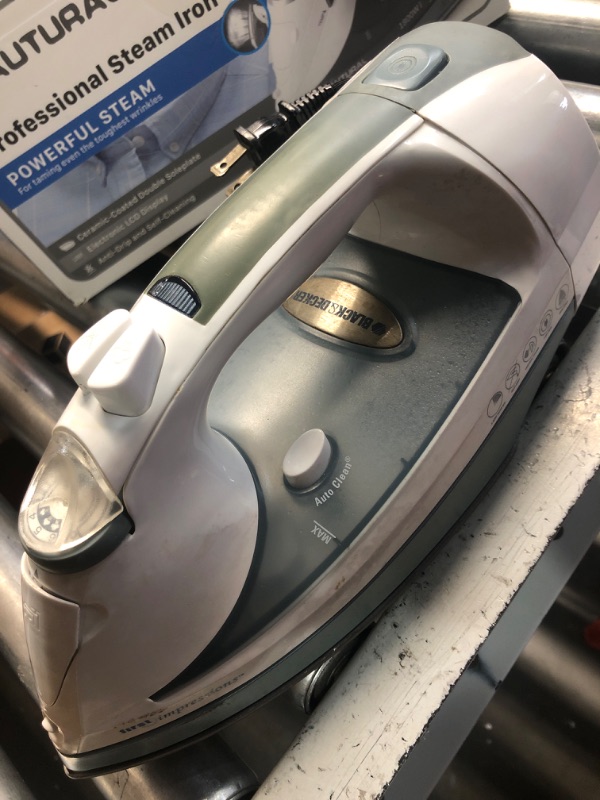Photo 1 of (used)(see images) BEAUTURAL 1800-Watt Steam Iron with Digital LCD Screen, Double-Layer 