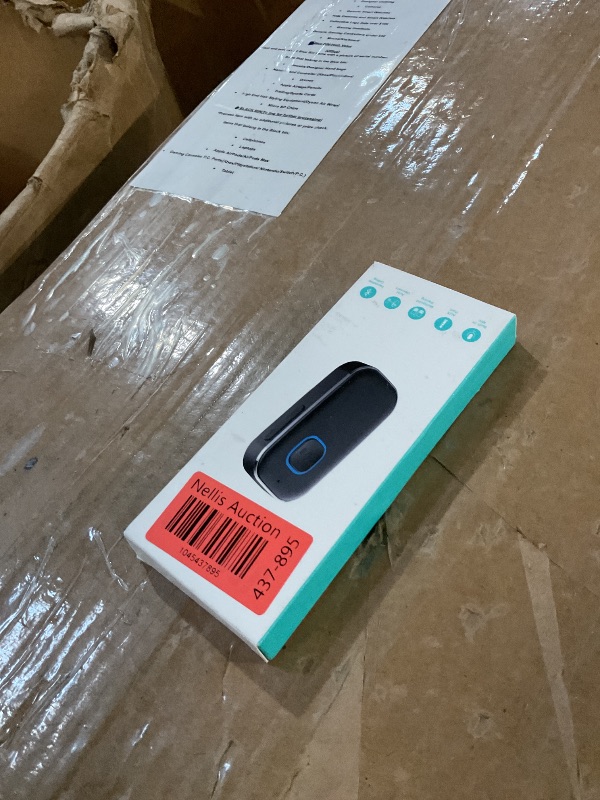 Photo 1 of (POWER TESTED) COMSOON Bluetooth AUX Adapter for Car, Noise Reduction Bluetooth Receiver for Music/Hands-Free Calls, Wireless Audio Receiver for Home Stereo/Speaker, 16H Battery Life/Dual Connect (All Black)