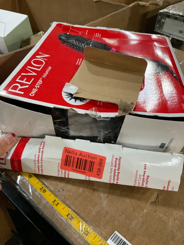 Photo 1 of ***(HEAVILY USED)***
REVLON One-Step Volumizer Hair Dryer and Styler, for Less Frizz, More Shine, and Reduced Heat Damage for Salon Style Round Brush for Blowout, Black (Amazon Exclusive)