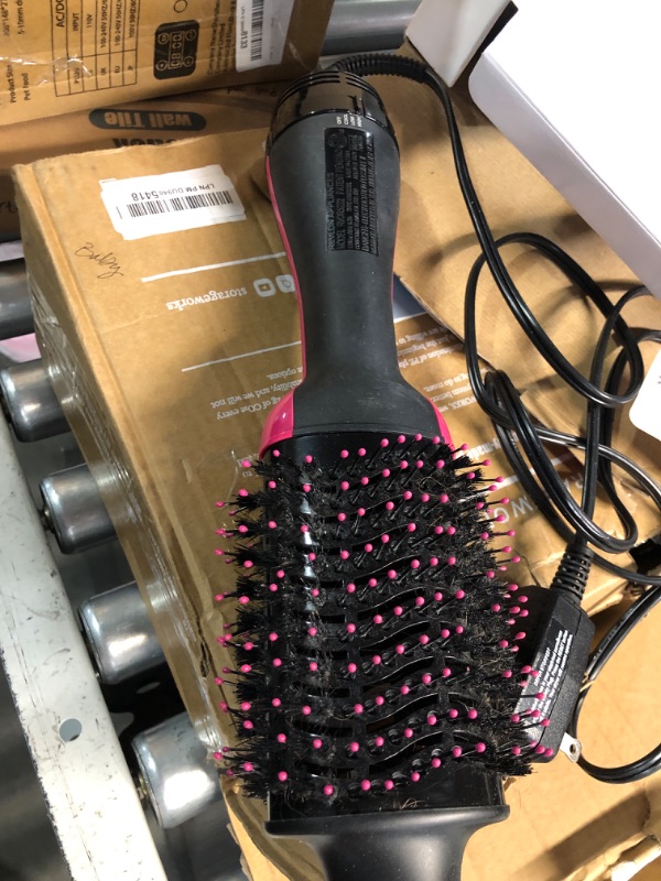 Photo 1 of ***(HEAVILY USED)***
REVLON One-Step Volumizer Hair Dryer and Styler, for Less Frizz, More Shine, and Reduced Heat Damage for Salon Style Round Brush for Blowout, Black (Amazon Exclusive)