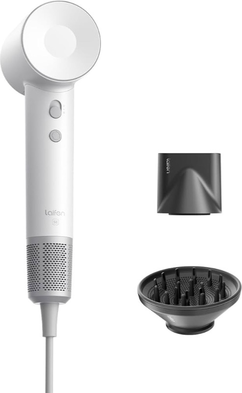 Photo 1 of Laifen Hair Dryer SE, 200 Million Negative Ionic Blow Dryer with 105,000 RPM Brushless Motor 1400W Powerful Fast Drying High-Speed Low Noise Hairdryer with Magnetic Attachments
