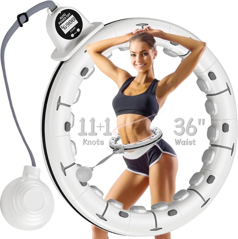 Photo 1 of Weighted Hula Hoop for Adults Weight Loss, Infinity Hoop Plus Size, Children Adults Home Outdoors, Fitness Exercise, Abdominal Toner
