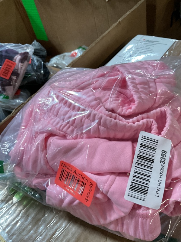 Photo 1 of (SIZE MEDIUM) (BAGGED)  HBQ 2 Piece Outfits For Women Sweatsuits Sets Hooded Tracksuit Long Sleeve Pullover Jogger Sweat Pants Set-XXL-Pink
