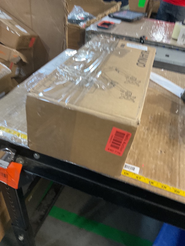 Photo 1 of HUANUO Dual Monitor Stand - Full Adjustable Monitor Desk Mount Swivel Vesa Bracket with C Clamp, Grommet Mounting Base for 13 to 32 Inch Computer Screens - Each Arm Holds 4.4 to 19.8lbs