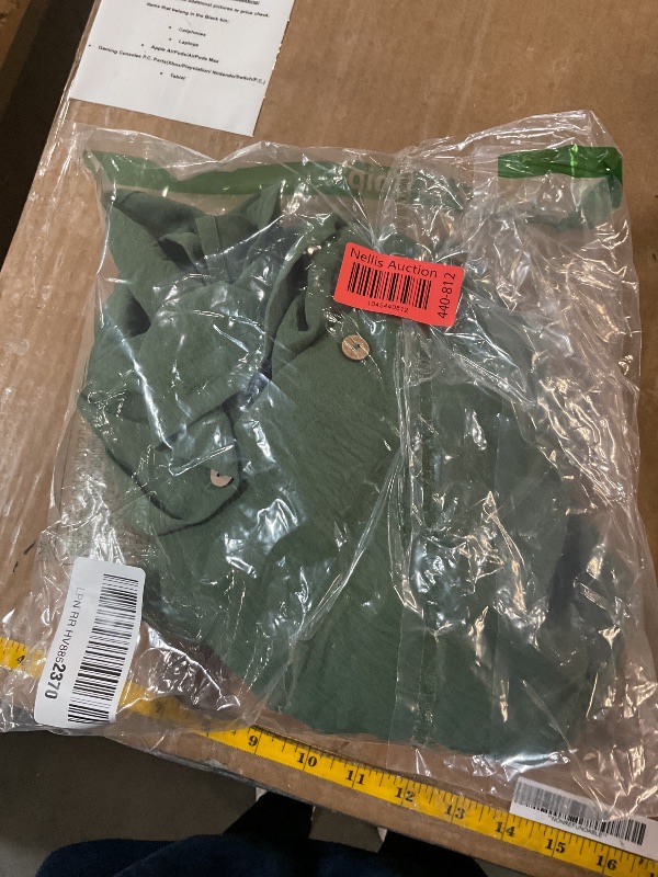Photo 1 of (MEDIUM) (BAGGED) Bsubseach Womens Modern Swimsuit Cover Up Blouse Button Down Shirt Dresses Tops Grass Green M