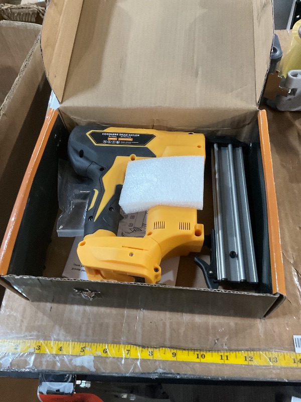Photo 1 of 18GA Cordless Brad Nailer for Dewalt 20V Battery: Brushless Electric Nail Gun with 1000 Nials - 2 Mode 18 Gauge Nail Gun 20v Tool,5/8 to 1-1/4 Inch for Upholstery Woodworking Carpentry(Tool Only)