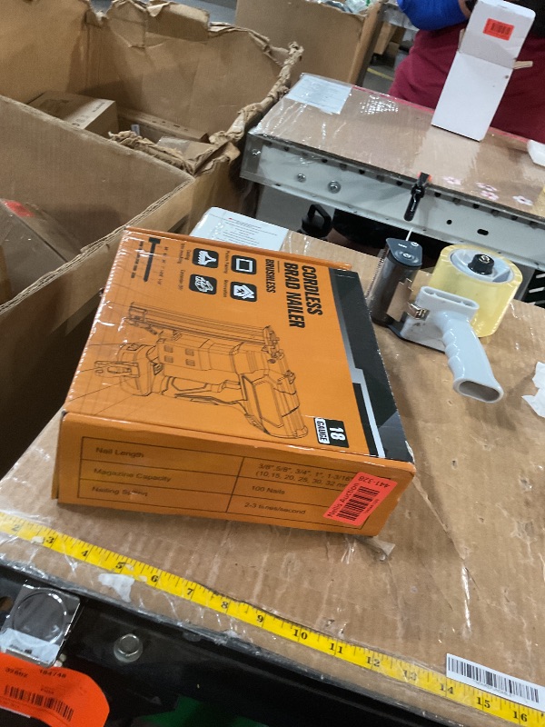 Photo 1 of 18GA Cordless Brad Nailer for Dewalt 20V Battery: Brushless Electric Nail Gun with 1000 Nials - 2 Mode 18 Gauge Nail Gun 20v Tool,5/8 to 1-1/4 Inch for Upholstery Woodworking Carpentry(Tool Only)