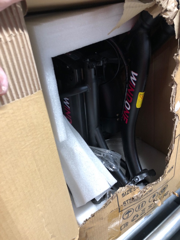 Photo 1 of **box damaged** Windone S16 Electric Bike for Adults, 750W Peak Motor Ebike with 48V/13Ah Removable Battery, Max 22MPH Speed & 50 Miles Range (PAS), 16" x 4.0 Fat Tire and Shock Absorber,UL Certified