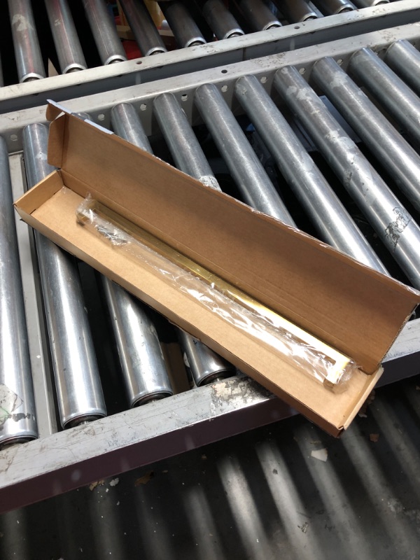 Photo 1 of ***MISSING HARDWARE***(SEE NOTES) Redunest Cabinet Pulls Gold Cabinet Handles Square Drawer Pull,18 Inch Stainless Steel Kitchen Door Cupboard Cabinet Handles, Drawer Hardware Handles, 458mm Hole Centers