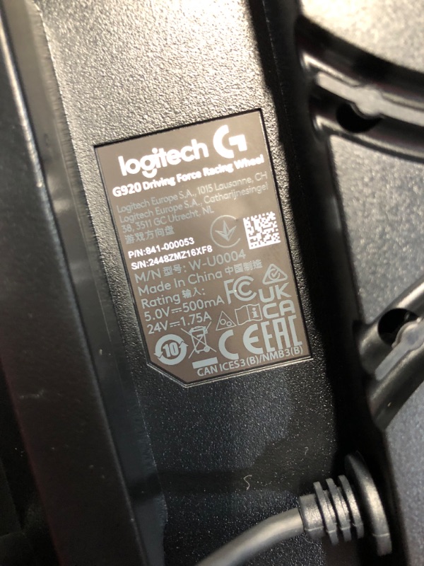 Photo 1 of Logitech G920 Driving Force Racing Wheel and Floor Pedals, Real Force Feedback, Stainless Steel Paddle Shifters, Leather Steering Wheel Cover for Xbox Series X|S, Xbox One, PC, Mac - Black