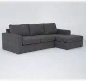 Photo 1 of (set 2of3()
Araceli II Pewter Grey Black Fabric 107" 2 Piece Modular Sectional with Right Arm Facing Chaise
