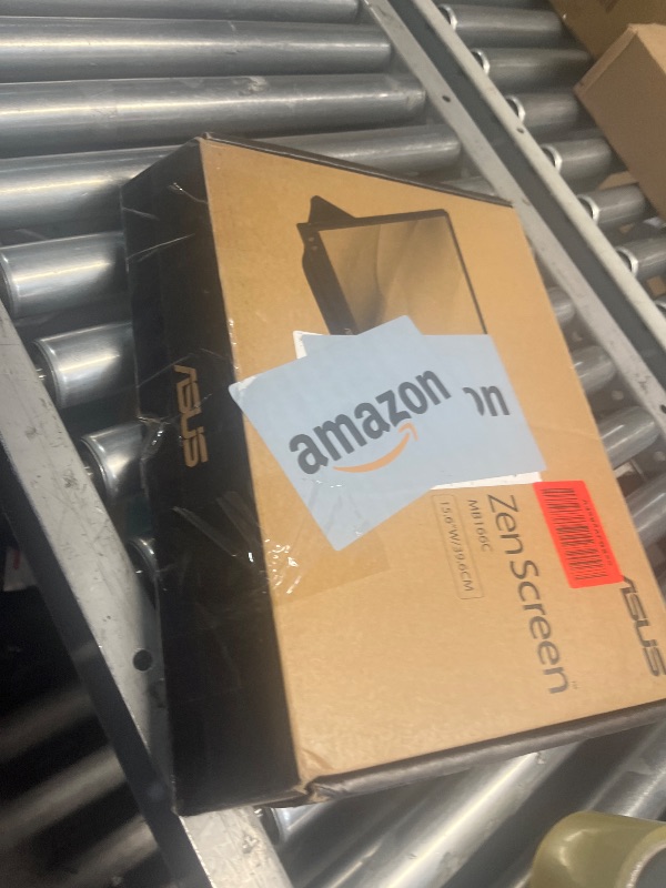 Photo 1 of (unable to test for power) ((missing cord))
ASUS ZenScreen 15.6” 1080P Portable USB Monitor (MB166C) - Full HD, IPS, USB Type-C, , Tripod Mountable, Anti-Glare Surface, Protective Sleeve, 3-Year Warranty