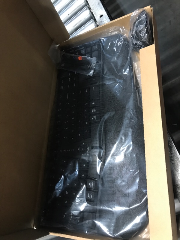 Photo 1 of MEETION Ergonomic Wireless Keyboard and Mouse, Ergo Keyboard with Vertical Mouse, Split Cushioned Wrist Palm Rest, Natural Typing, Rechargeable, Full Size, Windows/Mac/Computer/Laptop, Black DirectorC