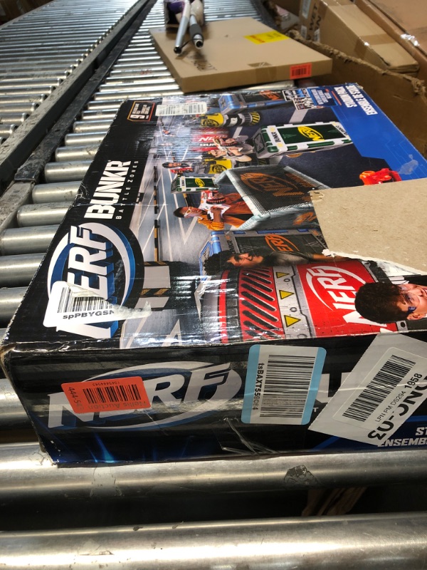 Photo 1 of BUNKR Battle Zones NERF NERF Stadium Pack – 9-Piece Inflatable Barricade Shield Bunker Set for War, Laser Tag, Foam Dart Blasters, Gel Blasters, Water Blasters & Outdoor Battle Play