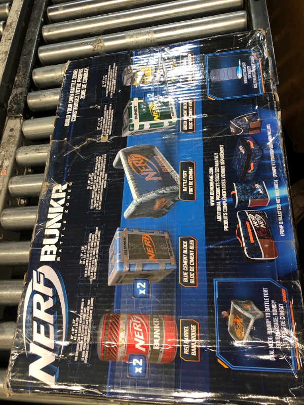 Photo 1 of BUNKR Battle Zones NERF NERF Stadium Pack – 9-Piece Inflatable Barricade Shield Bunker Set for War, Laser Tag, Foam Dart Blasters, Gel Blasters, Water Blasters & Outdoor Battle Play