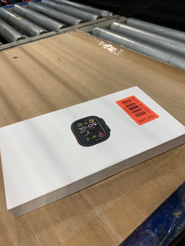 Photo 1 of **LOCKED** Apple Watch Ultra [GPS + Cellular 49mm] Titanium Case with Midnight Ocean Band, One Size (Renewed Premium)