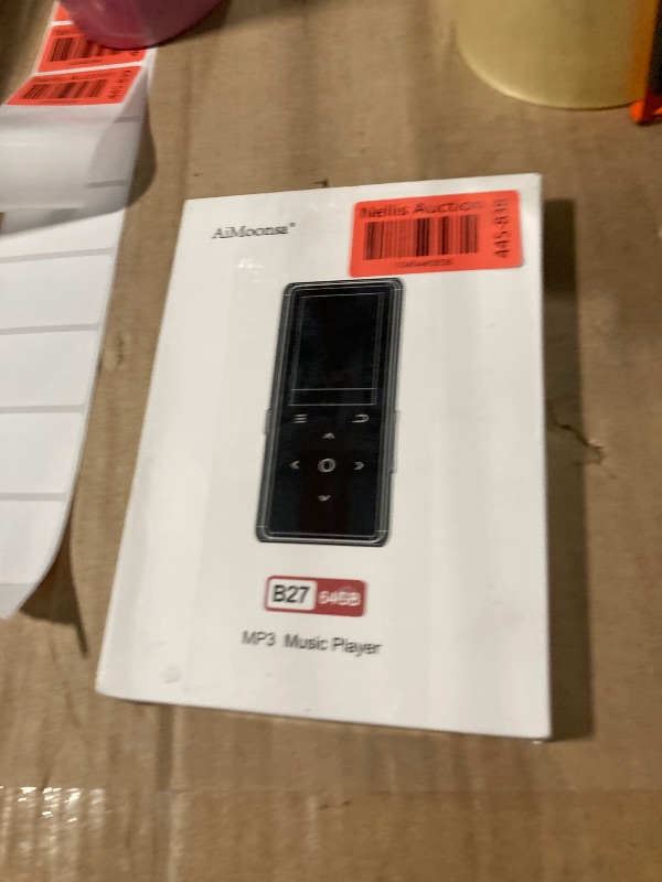 Photo 1 of [MISSING charging cable & memory card] 64GB MP3 Player with Bluetooth 5.2, AiMoonsa Music Player with Built-in HD Speaker, FM Radio, Voice Recorder, HiFi Sound, E-Book, Earphones Included