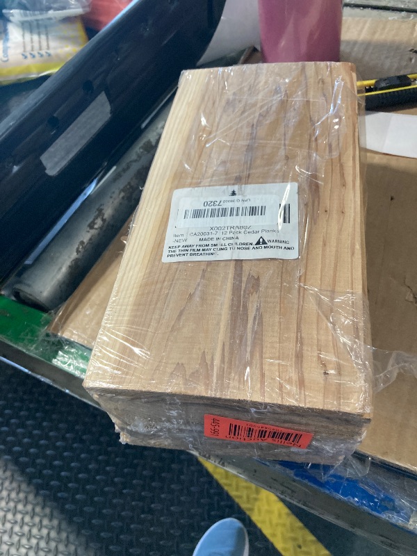 Photo 1 of 12pk Wider Cedar Planks for Grilling Salmon, Western Red Cedar Old Growth Forest, Meat Fish and Veggies. Adding Extra Smoke and Flavor, Soaking Fast, Cedar Grilling Planks