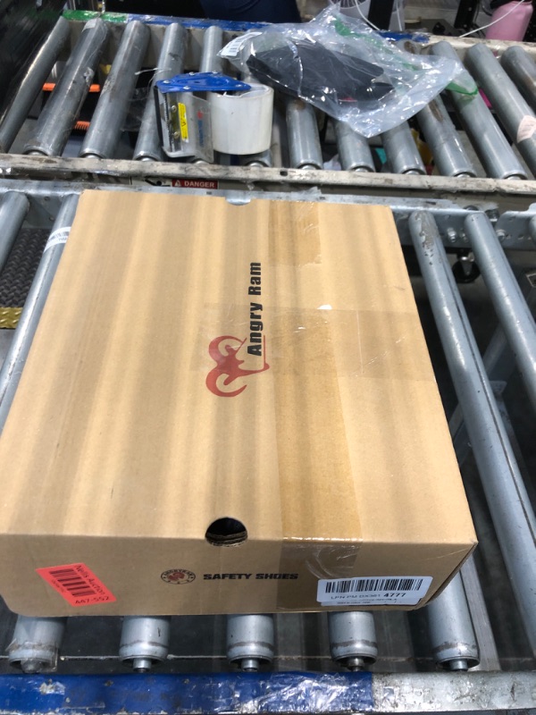 Photo 1 of ANGRYRAM Cowboy Work Boots for Men Waterproof Square Toe Leather Western Boots Puncture Resistant Indestructable Steel Toe Safety Boots for Men